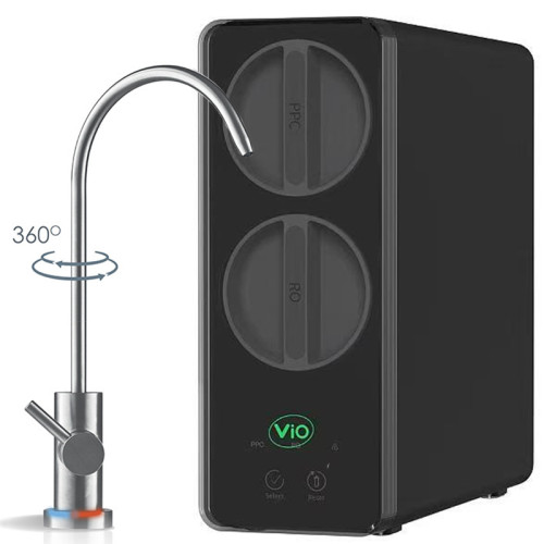 ViO AW-RL03-600G, Прямоточна фільтр-система зворотного осмосу для очищення води, до 1,6 л/хв, чорна