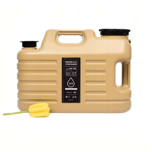 Бутель Каністра 18,5 л для води з краном та ручкою, золотистий, ViO PET-TBG 18.5L