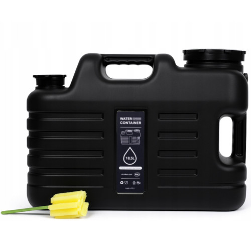 Бутель Каністра 18,5 л для води з краном та ручкою, чорний, ViO PET-TB 18.5L